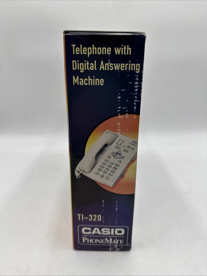 Casio PhoneMate TI-320 teléfono con cable contestador automático digital ¡Raro!  Nuevo Foto 2 de 4