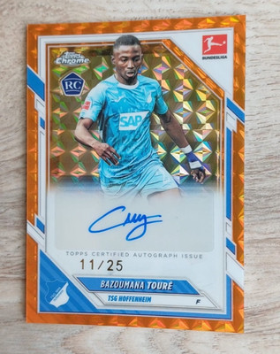 2025-26 Topps Chrome Sapphire Bazoumana Toure Rookie Auto RC ORANGE /25 #BA-BT
