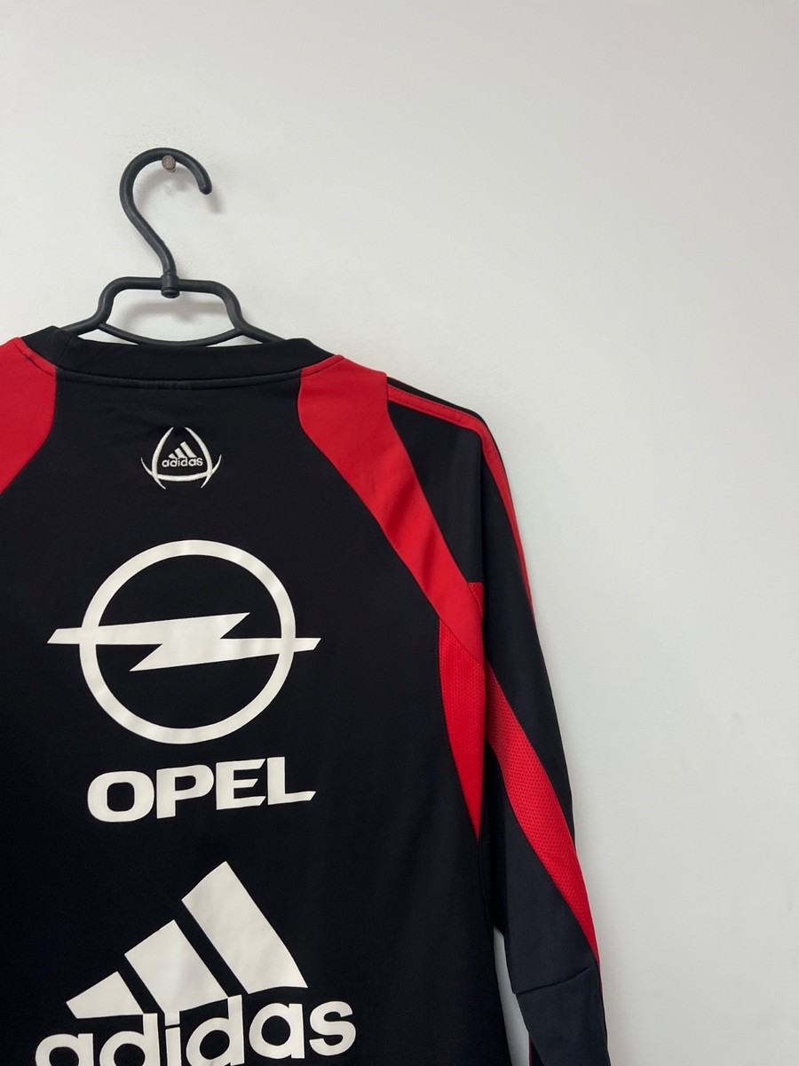 AC Milan 2004/2005 Training Sweatshirt Adidas Track Top Opel
