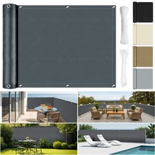 Garden Privacy Screen Waterproof Fence Balcony Shade Windbreak Shade Screening