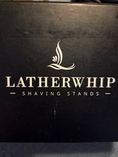 2 Latherwhip Stands for Razors  Shaving Brushes -- Chrome and Gunmetal