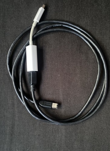 Apple Thunderbolt 2 to FireWire 800 Adapter A1463 Audio Interface + 20in Cable