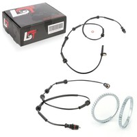 2X Abs-Sensor Und Abs-Ring Set Vorderachse Drehzahlregler FüR Renault Laguna I
