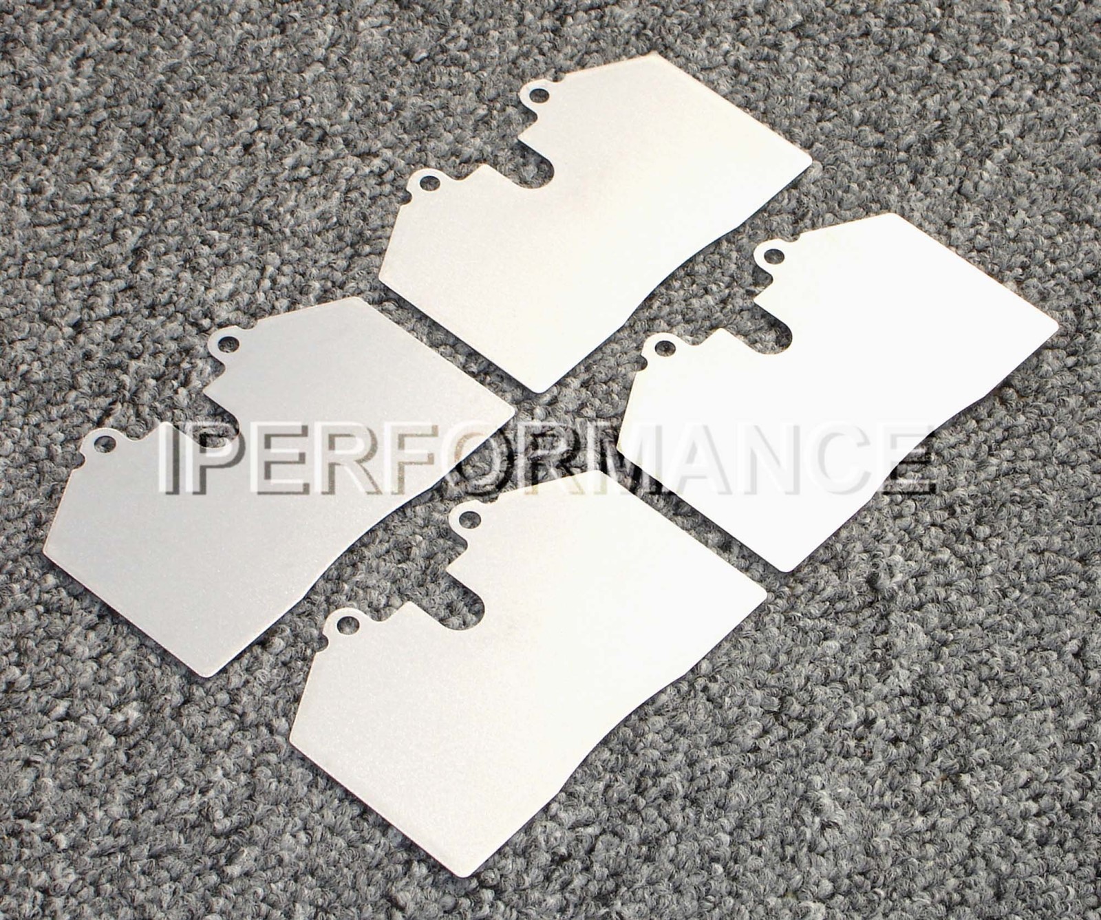 Titanium Brake Pad Shim Heat Shield Set for Ferrari 348 GTB, GTS, 1989-1995; Fr