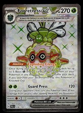 Forretress ex 230/193 Ultra Rara Paldea Evolved Holo NM Carta Pokemon Inglese