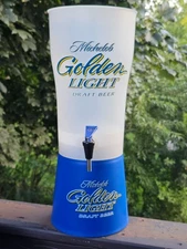 Michelob Golden Light Beer Tower Drink Beverage Dispenser 20 Inches Tall