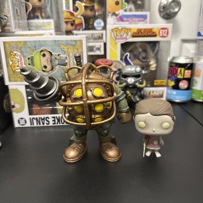 Funko Pop Bioshock BIG DADDY 6 inch Vinyl Figure #65 LOT with little sister