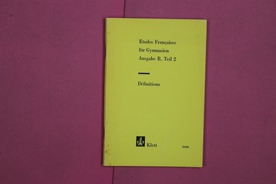 268924 ETUDES FRANÇAISES FÜR GYMNASIEN Ernst Klett Verlag Définitions