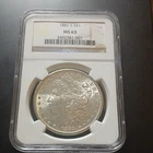 1881 San Francisco Morgan Silver Dollar NGC MS 63 $1 Coin 3452381-007