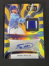 2025 Panini Select BOBBY WITT JR. GOLD PRIZM RELIC AUTO /10 #AM-BW