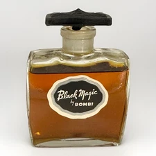 Black Magic By Bombi Perfume Vintage New Old Stock Glass Bottle 2oz
