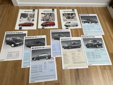Renault Prospekt Sammlung Konvolut Brochure R...