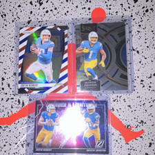 Justin Herbert & Quentin Johnston Chargers 3 Card Lot