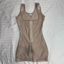 Fajastec Women Beige High Compression Full Body Shaper Faja Post Surgical 2XL