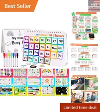 Toddler Activity Binder - Montessori Learning with 30 Themes & 8 Color Markers