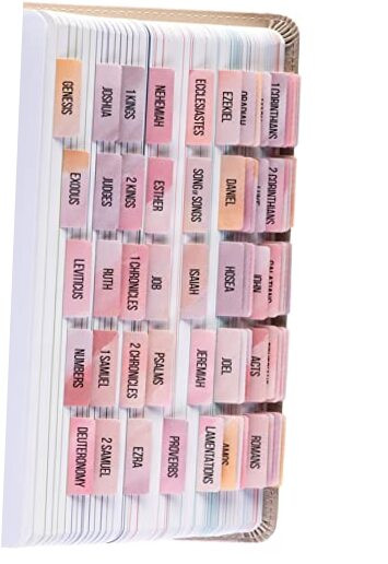 Large Print Laminated Bible Tabs for Easy Reading and Journaling