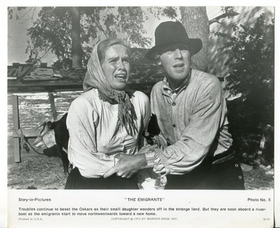 Emigrants-Max von Sydow-Liv Ullmann-8x10-B&W-Still-VG