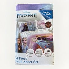 4 pc Disney Frozen II True To Myself Full Sheet Set Super Soft Microfiber READ