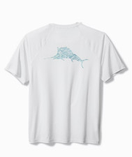 Tommy Bahama Chill Time Surf IslandZone  Short-Sleeve Rash Guard - White  New