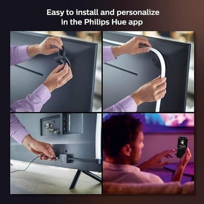 BLACK - PHILIPS HUE PLAY GRADIENT LIGHTSTRIP 55 INCH