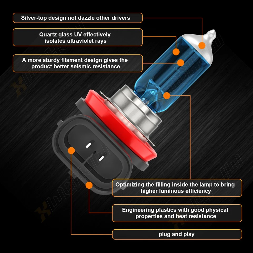 Faros antiniebla altos/bajos 100 W para Nissan Altima sedán 4 puertas 2007-2018 Foto 3 de 4