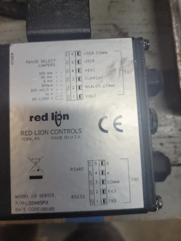 CONTROLES LEÓN ROJO CONTADOR TOTALIZADOR PANTALLA LED MODELO LD200600 SERIE LD - EE. UU. Foto 3 de 4