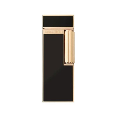 Colibri Feuerzeug schwarz / gold Continental , unbefüllt