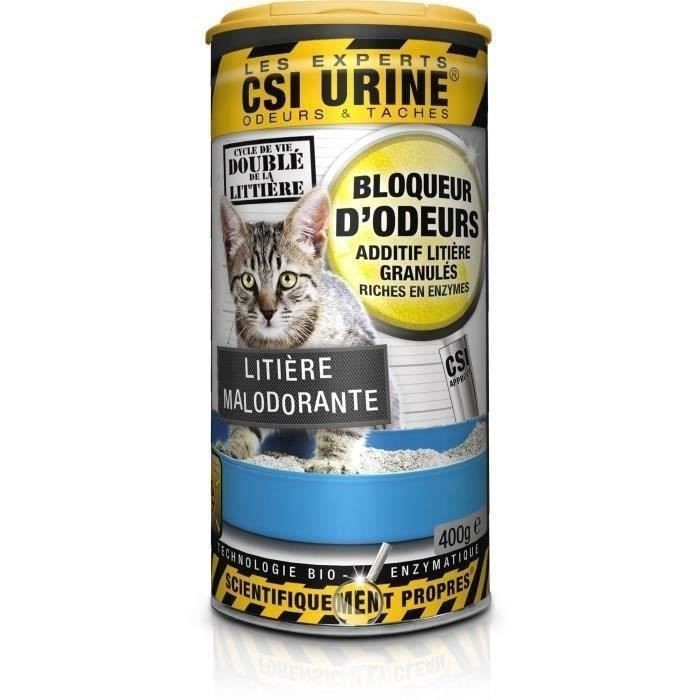 Granulés litière CSI URINE 400gr pour un salon sans odeurs de chat