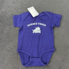 TCU Horned Baby One Piece Bottom Snap Two Feet Ahead 18 Months