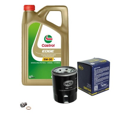 SCT Ölfilter 5L Castrol Edge M 5W-30 für Mitsubishi KIA Mirage/Space Star