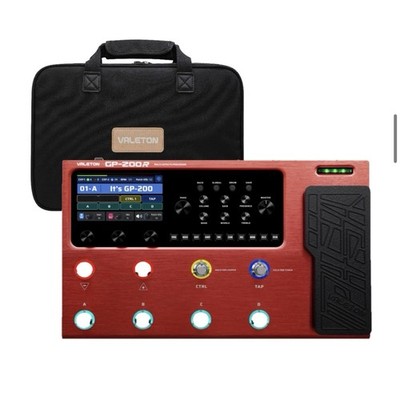Valeton GP200-R | GP200R Multi Effects RED + Portable Black Gig Hand Bag Bundle
