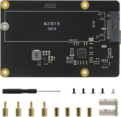 Geekworm X862 V2 SSD Erweiterungskarte Raspberry Pi 4 M.2 Key