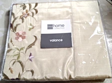 NEW JCP Home Collections Celina Lined Silky Tailored Embroidered Valance 84"x15"