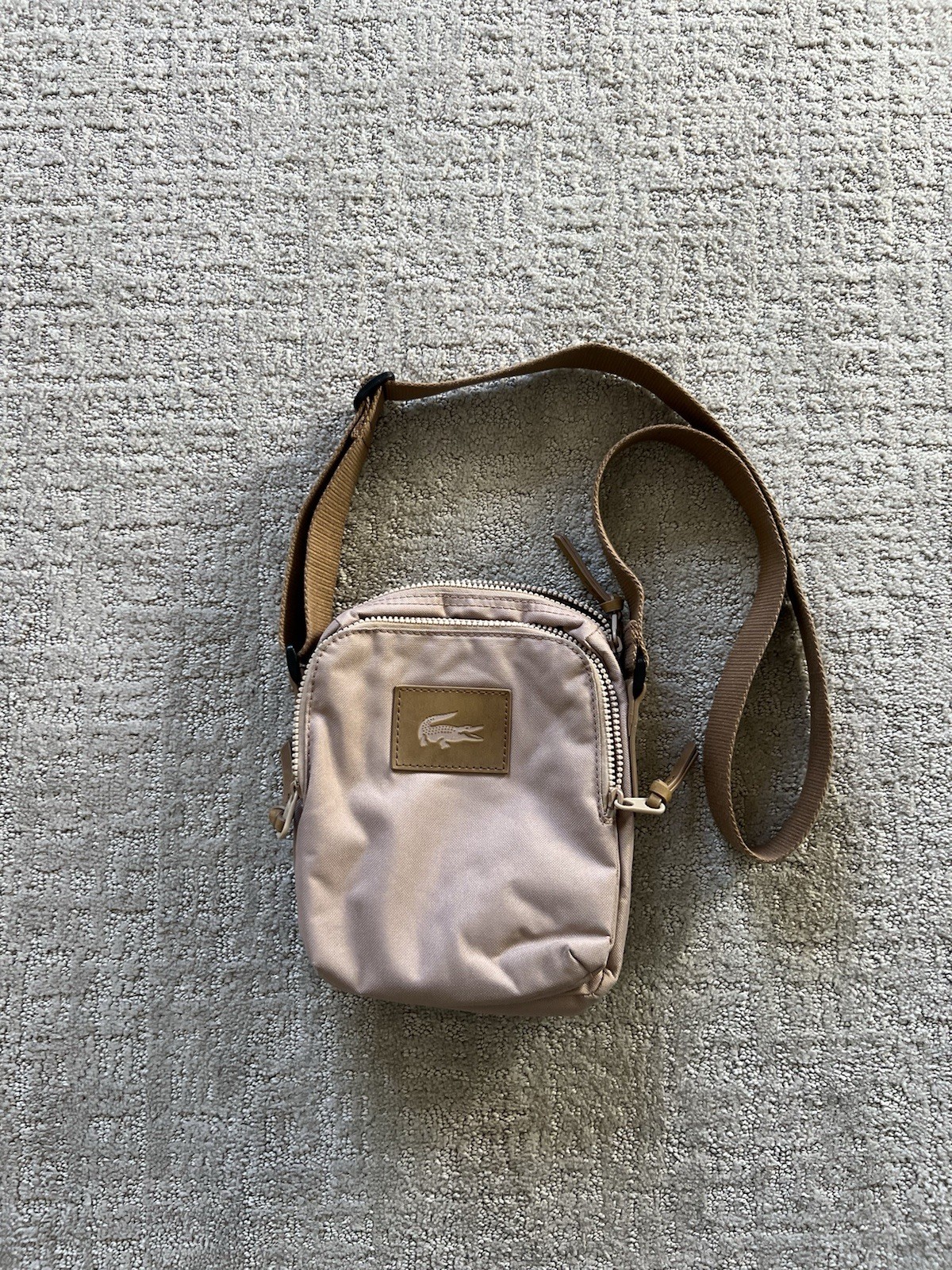 Vintage Lacoste Messenger Bag American Wear Y2K Casual Style SK8 Style Logo