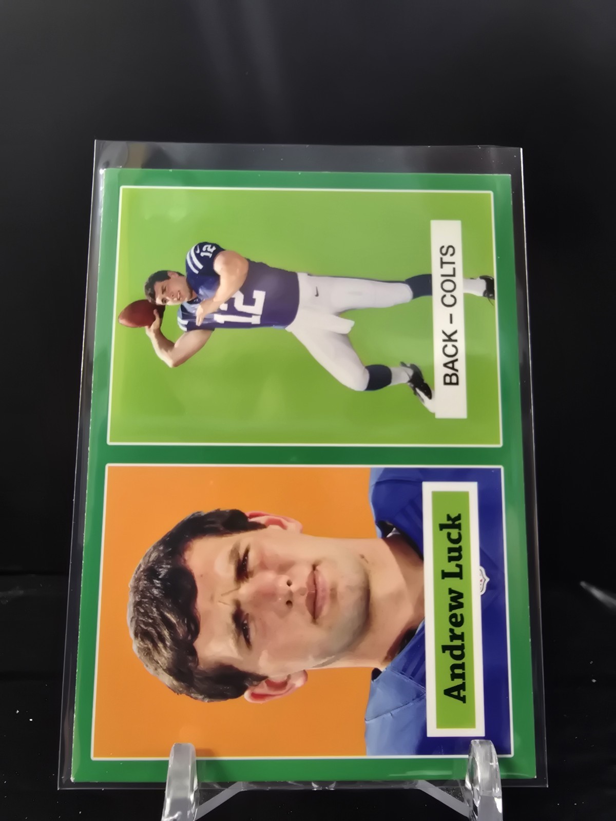 Andrew Luck Topps 1957 Reprint #1 Green Border