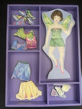 Melissa Doug Petal Fairy Wooden Magnetic Play set INCOMPLETE