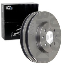 2X EUROBRAKE BREMSSCHEIBEN 262mm BELÜFTET VORNE PASSEND FÜR HONDA CITY CIVIC