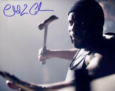 THE WALKING DEAD - TYREESE AUTOGRAMM A # CHAD L. COLEMAN # +  UACC COA !!!