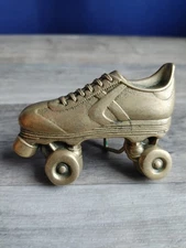 1979 SOLID BRASS BARON VINTAGE BELT BUCKLE ROLLER SKATE DERBY