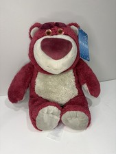 NWT Disney Pixar Store Lotso Huggin Bear 15" Plush Toy Story 3 Strawberry Scent