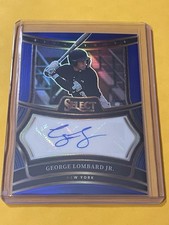 GEORGE LOMBARD JR. 2025 SELECT SIGNATURES BLUE PRIZM 1/49 Yankees