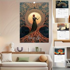 2026 Tree of Life Wall Calendar - Elegant Gothic-Style Tree of Life Design with