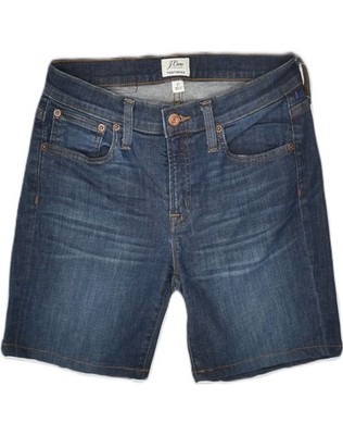 J. CREW Damen Zahnstocher Denim Shorts W27 Small blau Baumwolle AL08