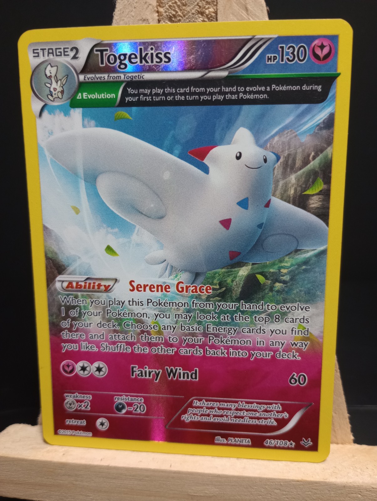 Togekiss 46/108 Holo Rare Roaring Skies Pokemon TCG LP