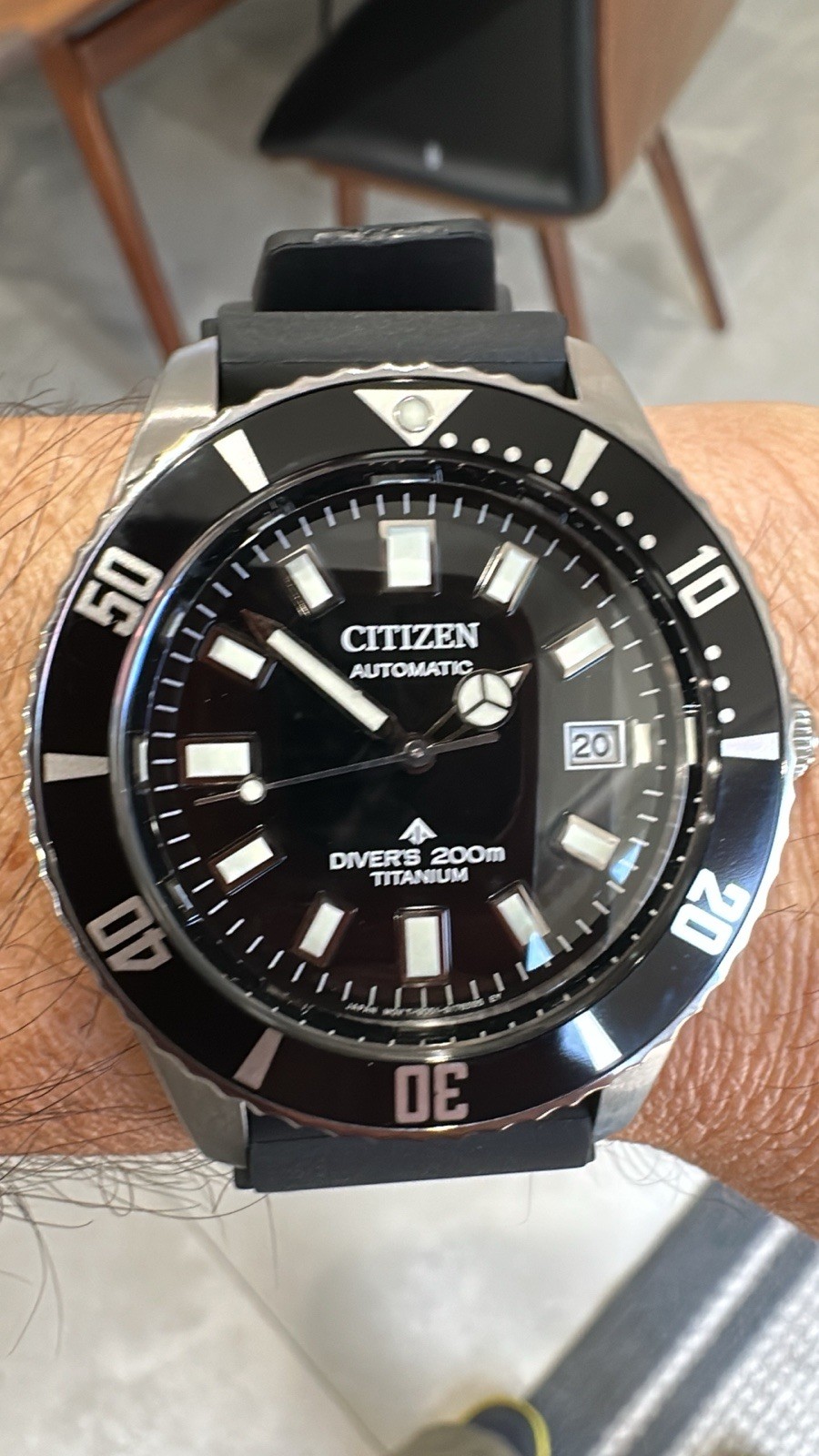 Citizen Diver's 200m Titanium Automatic Black Dia… - image 1