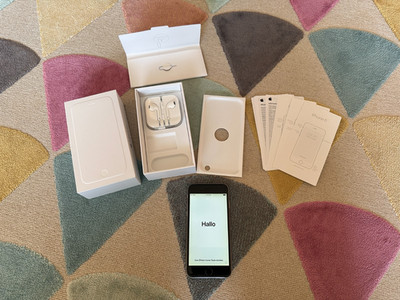 Apple iPhone 6 - 64GB - Space Grau (Ohne Simlock) A1586 - guter Zustand mit OVP