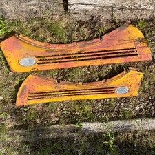 1938 1939 Ford Pick Up Hood Sides With 95 Hp Emblems .. Good Condition 1938 1939 Ford Pick Up Hood Sides With 95 Hp Emblems .. Good Condition