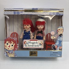 1999 Classic Raggedy Ann  Andy Dolls By Barbie Collectibles Mattel