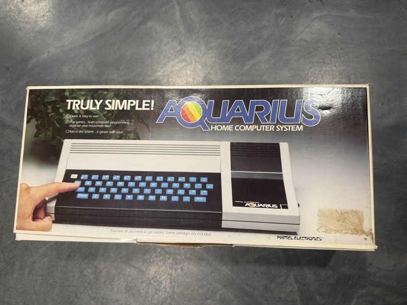Mattel Electronics Aquarius Home Computer System Vintage “untested”for parts