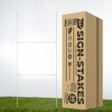 24"x10" Heavy Duty Metal H-Stakes Frame Wire Stakes - Yard Sign Stake - Lawn Sig